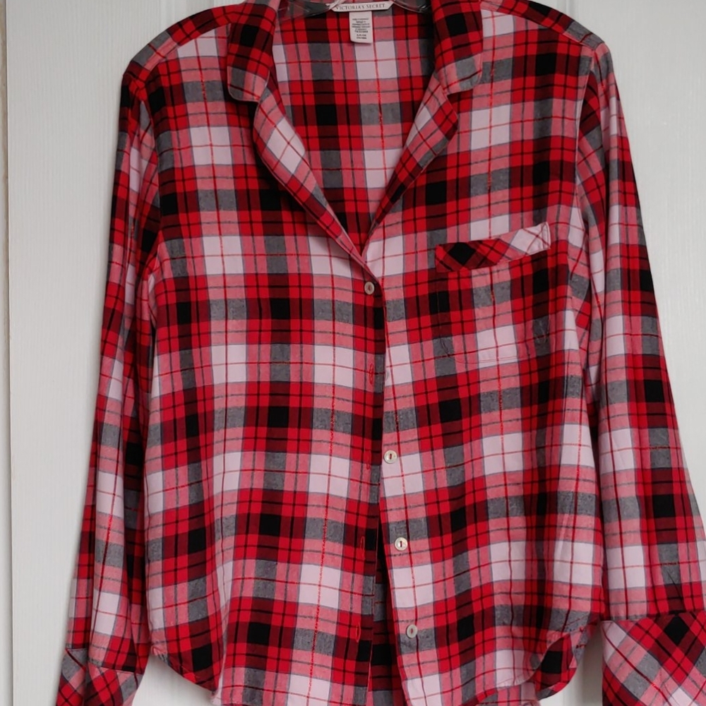 🎄Victoria's Secret Flannel Sleep Shirt